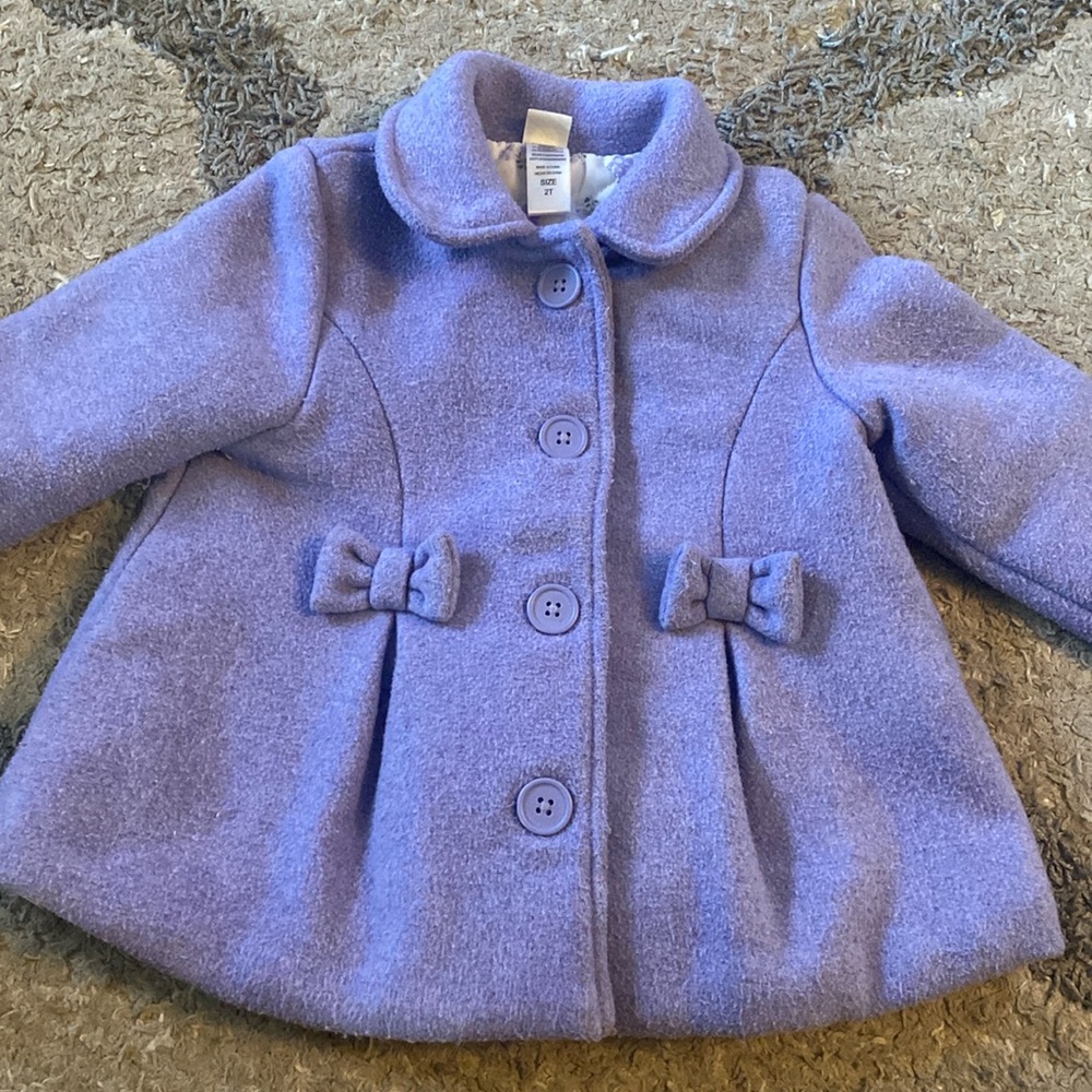 Little Me Purple Kids Coat
